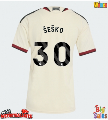 Manchester United Benjamin Sesko #30 Replica Third Stadium Shirt for Women 2026-27 Short Sleeve